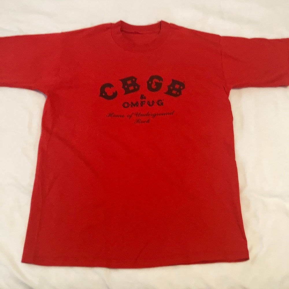 Vintage 90s iconic CBGB & OMFUG Home of Underground Rock. T-shirt.